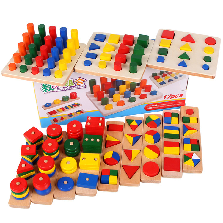 Què és la pedagogia Montessori? 5 idees clau 7 preschool-font-b-montessori-b-font-font-b-materials-b-font-math-geometry-teaching-aids-wooden