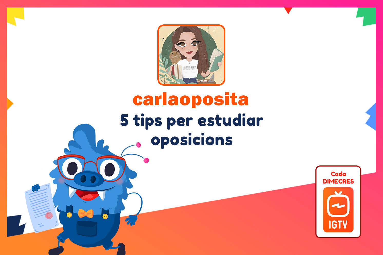 sd igtv blog carlaoposita - 5 tips per estudiar oposicions